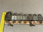 Lot Of 7 Vintage Master  1   3   5 Padlocks Locks With Key Old Used Usa Nice