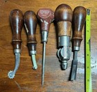 Vintage C  A  Myers Co  Awl Leather Sewing Tool Pick Baf Stanley Lot