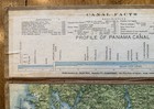 Early Aeronautical View Of The Panama Canal Map Central Novelty Company