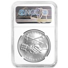 2018 John Adams Silver Presidential Medal 1 Oz Ngc Ms70 Fr Blue Label