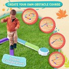 Balance Beam And Toddler Stepping Stones For Kids 13 Pieces  Sensory Play Toy   