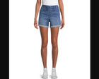 Women s Time And Tru Pull-on Denim Shorts 5 Inseam Choose Size Medium Wash New