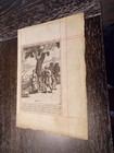 1683-kjv Bible Leaf-engraved  Copper Plate-genesis 12 abram   Sarai Go To Canaan