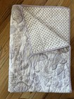 Pottery Barn Kids Lavender white Butterflies Crib Quilt  baby toddler 36   x50   