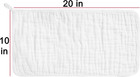 Muslin Burp Cloths For Baby 100  Cotton Large 20  x10   6 Layers Thicken Super S