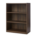Mainstays 3 Shelf Bookcase Adjustable Shelves Canyon Walnut Wooden Bookshelf 31 
