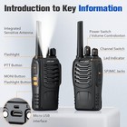 Long Range Walkie Talkie Two Way Radio Charge Headset Waterproof 4 Pack