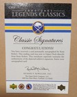 2004-05 Ud Legends Classics Signatures  cs13 Rene Robert Buffalo Sabres