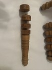 Oak Finial Legs Mcm Wooden Spindles Coffee Table Tier Chair 9  Adjustable Set 8