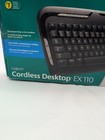 Logitech Cordless Desktop Ex 110 Keyboard mouse receiver- Open Box 