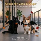 Halloween Cat Bat Wings Costume With One Size Fits Most  Orange And Black