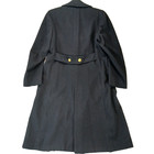 Vintage 1968 Us Navy Officer Bridge Coat 100  Wool Vietnam Era Long Military