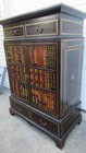Maitland Smith Faux Book Leather Cabinet Bar