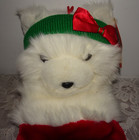 1989 Miss Ms  Santa Bear Dayton Hudson Stocking Christmas Plush - New With Tags