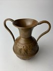 Antique  Hand Hammered Copper Jug Pitcher Vase 7 25 