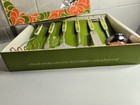 Ecko Caprice Kitchen Utensil Set Vintage Nos Green Handle Mid Century W  Rack 