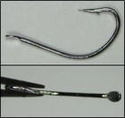 1000 Bait Hooks With Spade End Nickel Finish Size  8 Barbed Used For Snell Rigs
