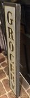 Antique Vintage Farmhouse Rustic Distressed Iron Grocery Wall Sign Plaque 36   x7 