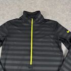 Nike Pro Hyperwarm Dri Fit 1 2 Zip Training Pullover Striped Womens Medium M