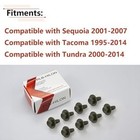 8pcs Skid Plate Splash Shield Cover Bolts Compatible With 4runner Tacoma Tundra