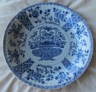 Pair Of Antique Chinese Blue   White Porcelain Plates  One Possibly Ming Dynasty