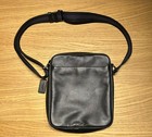 Coach Charles Flight Bag F54782 Black Leather Men   s Crossbody Messenger Bag