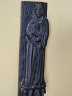 Antique Architectural Carved Wood Panel Christ good Shepherd Leaves Grapes 17 5 