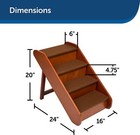 Petsafe Solvit 62351 Pupstep Large Wooden Pet Stairs W  Raised Rails- 200 Lb