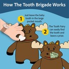 The Tooth Brigade Tooth Fairy Pillow Stuffed Plush Large Pocket Mouth For Lost