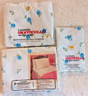 Vintage Cannon Monticello Full Complete Floral Sheet Set Blue No Iron Muslin New