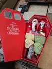 Nightmare Before Christmas Vintage Santa Jack And Sally In Red Coffin