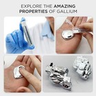 Gallium Metal 50 Grams  99 99  Pure     High-quality Melting Gallium In 50g Vial
