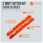 Set Of 2 Drift Cutter Kit For Snowblower  Snow Removal Blade Attachment  Fits De
