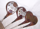 Vintage Macgregor Tourney M65w 1 2 3 4  Eye-o-matic Persimmon Wood Set Mt Wing