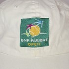 Bnp Paribas Tennis Open Embroidered White  Ball Hat Cap Strapback Port Authority