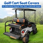 Golf Cart Seat Covers For Yamaha Ezgo Club Car - Gradient Carbon Fiber