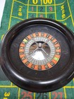 Vintage Roulette Wheel And Felt Mat Ball Bearing 