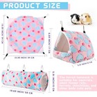 Abbylike 9 Pieces Rat Hammock 3 Tier Guinea Pig Ferret Green  Purple  Pink 
