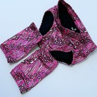 Pro Grade Wrestling Pink Pattern Trunks With Kneepad Covers  Tights Gear New  