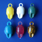 Skull Neck Charms Lot Of 6 Different Color Vintage 1960s Gumball Machine Prizes