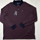 Polo Ralph Lauren Men s Xxl Long Sleeve Classic Fit Polo Shirt Soft Geometric