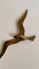 Set Of 3 Brass Seagulls Flying Birds Wall Hanging Mid Century Modern Mcm Vintage