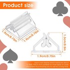 Aster 24 Pcs Acrylic Place Card Holders clear Game Card Stands  Small Wedding   