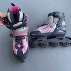 Kids Girls Schwinn Adjustable Rollerblades Inline Skates Size 1 - 4 Black   Pink