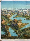 Original Vintage Map Lake Of Lucerne - Central Switzerland -pictorial Map - 1933