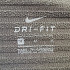 Nike Dri-fit Long Sleeve Top Fleece Lined Athletic Thumb Holes Black Size M