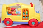 2003 Playskool School Bus W  Kids Dog   Bus Driver Complete Works Excellent