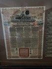 Circa 1912-13 Chinese Government Gold Loan Bond Certificate With Coupons