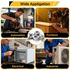 600pcs Flat Washers Assortment Kit  304 Stainless Steel Metal Washers  7 Sizes
