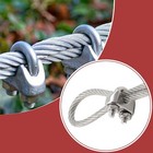 20pcs M4 3 16  Wire Rope Cable Clip Clamp 304 Stainless Steel Saddle Clamp Cable